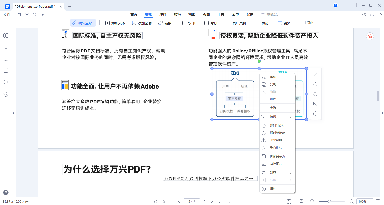 万兴pdf编辑器