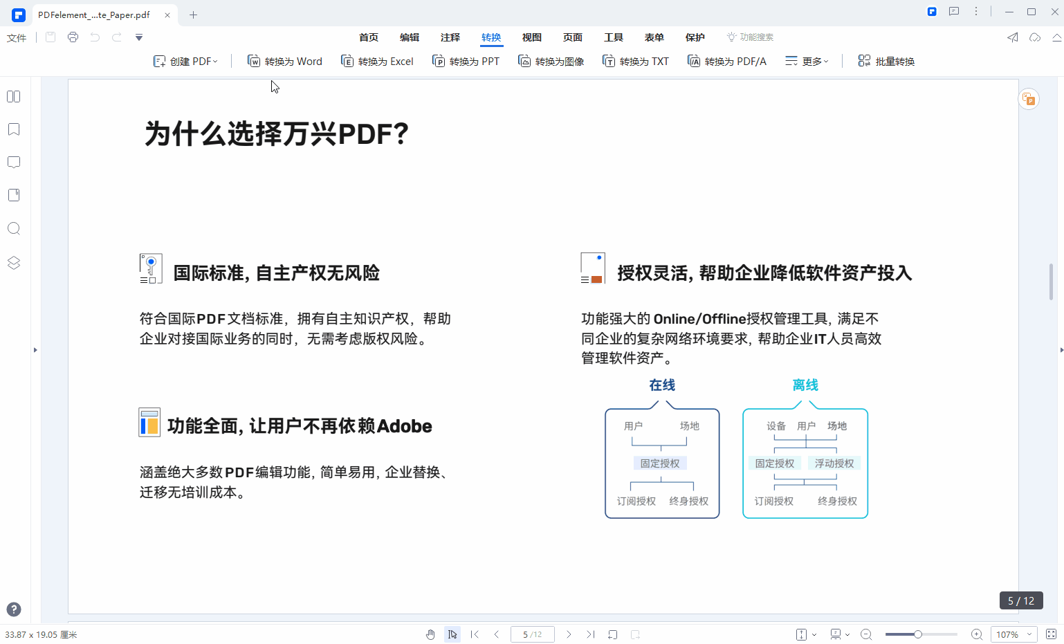 PDF转换Word